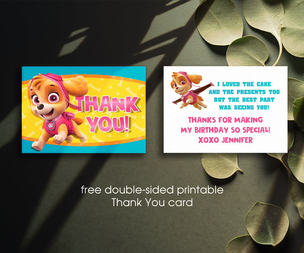 PAW Patrol customizable invitation template | Share or Print | HO096