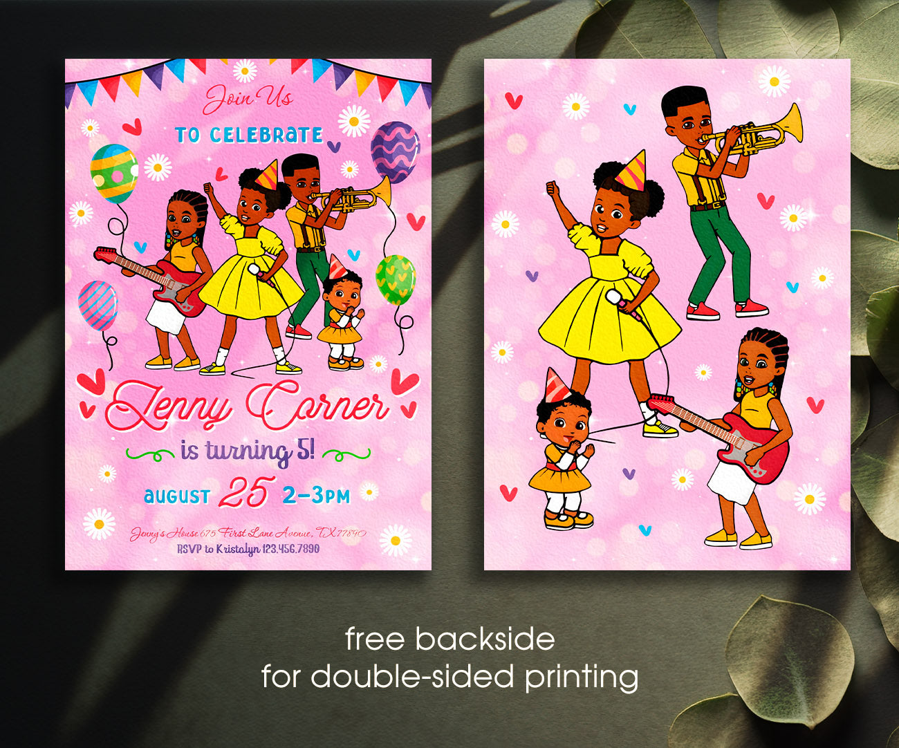 Gracie's Corner Music customizable invitation template | Share or Print | girl | WR527