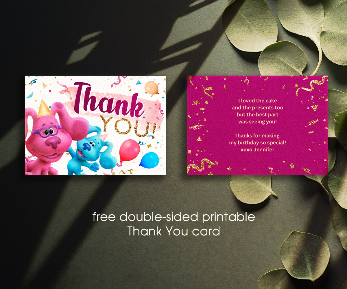 Blue's Clues Puppy customizable invitation template | Share or Print | BM340