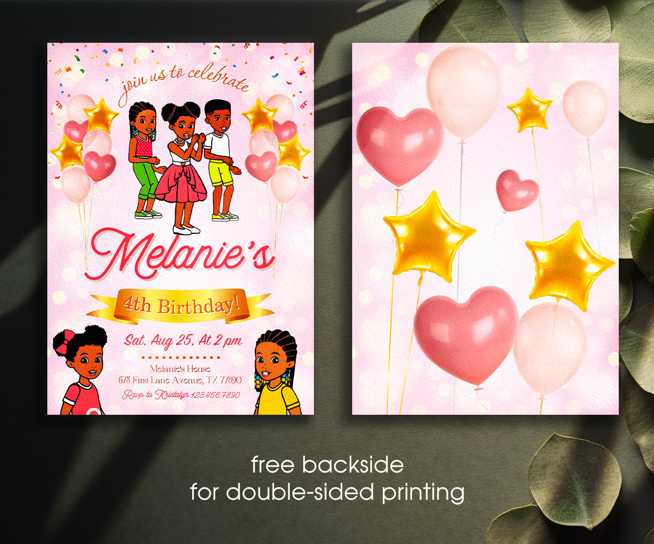Gracie's Corner Music customizable invitation template | Share or Print | girl | HM349