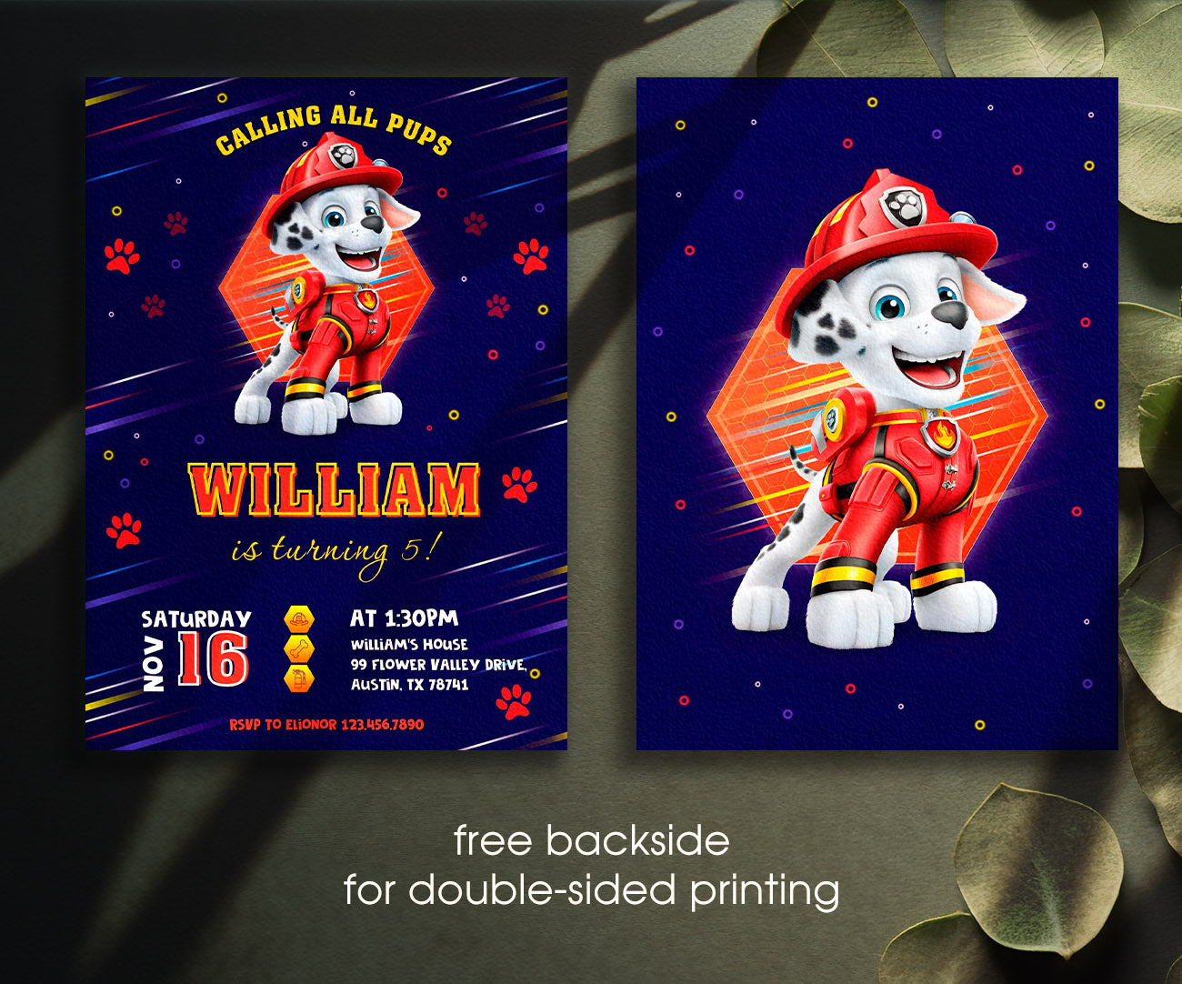 PAW Patrol customizable invitation template | Share or Print | IH341