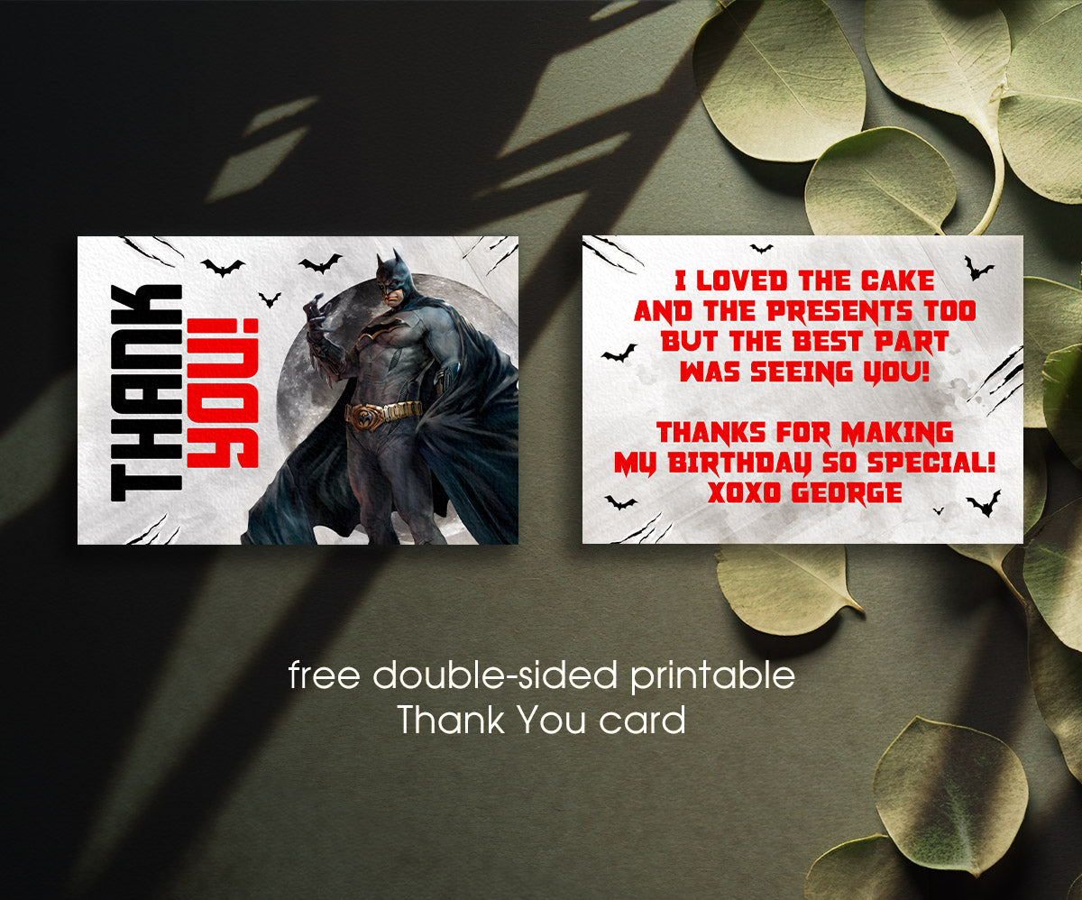 Batman Superhero DC customizable invitation template | Share or Print | CV795