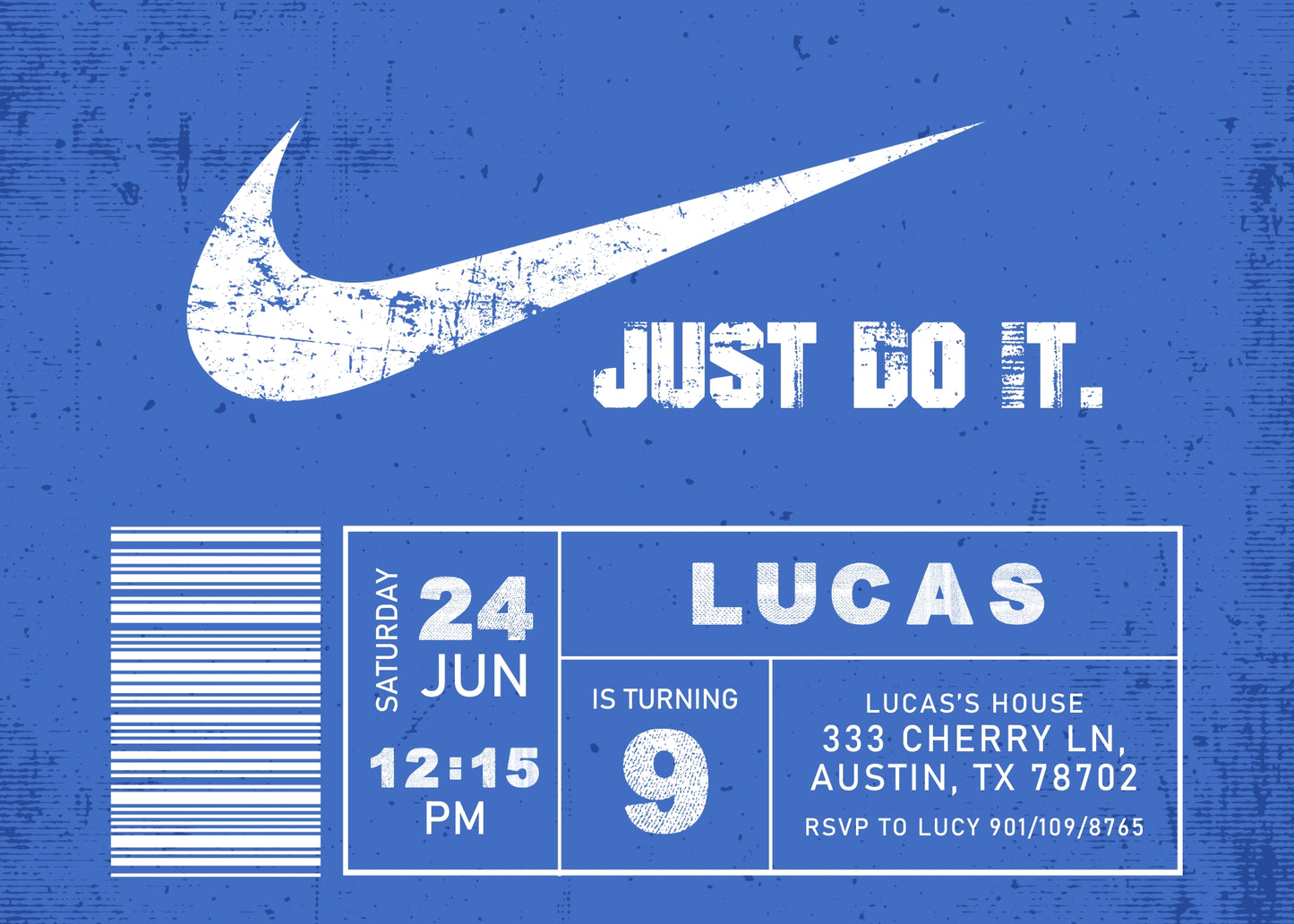 Sneaker Ball Air Jordan Nike customizable invitation template | Share or Print | ZZ950
