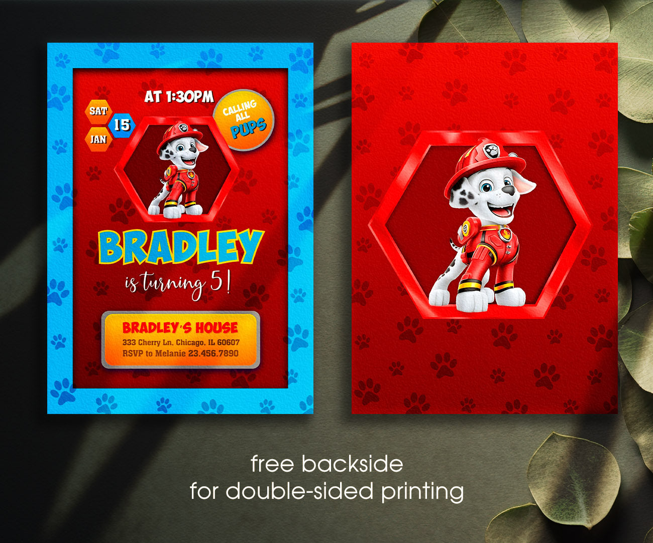 PAW Patrol customizable invitation template | Share or Print | QS250