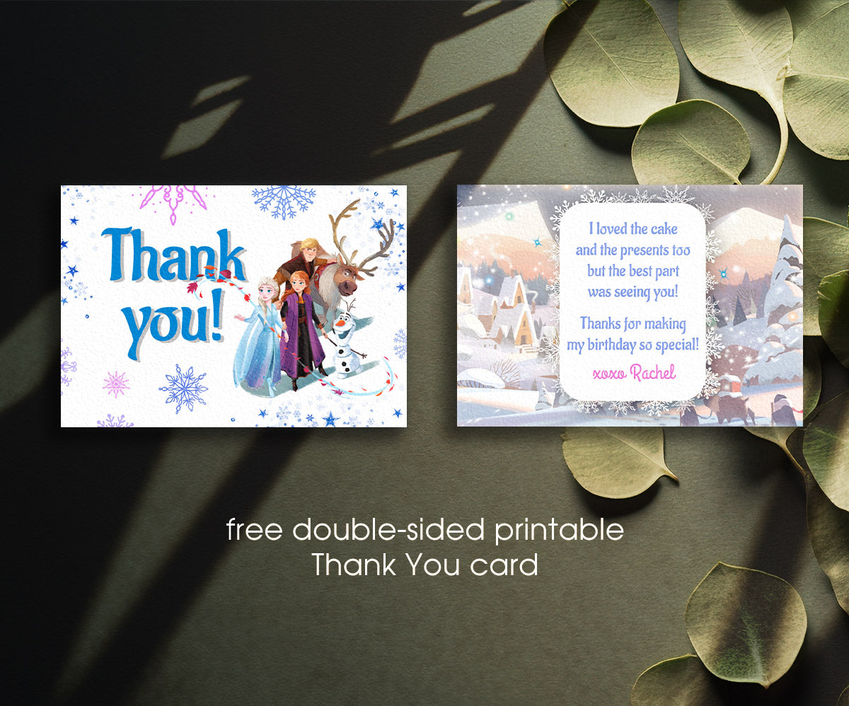 Frozen Elsa customizable invitation template | Share or Print | girl | MR558