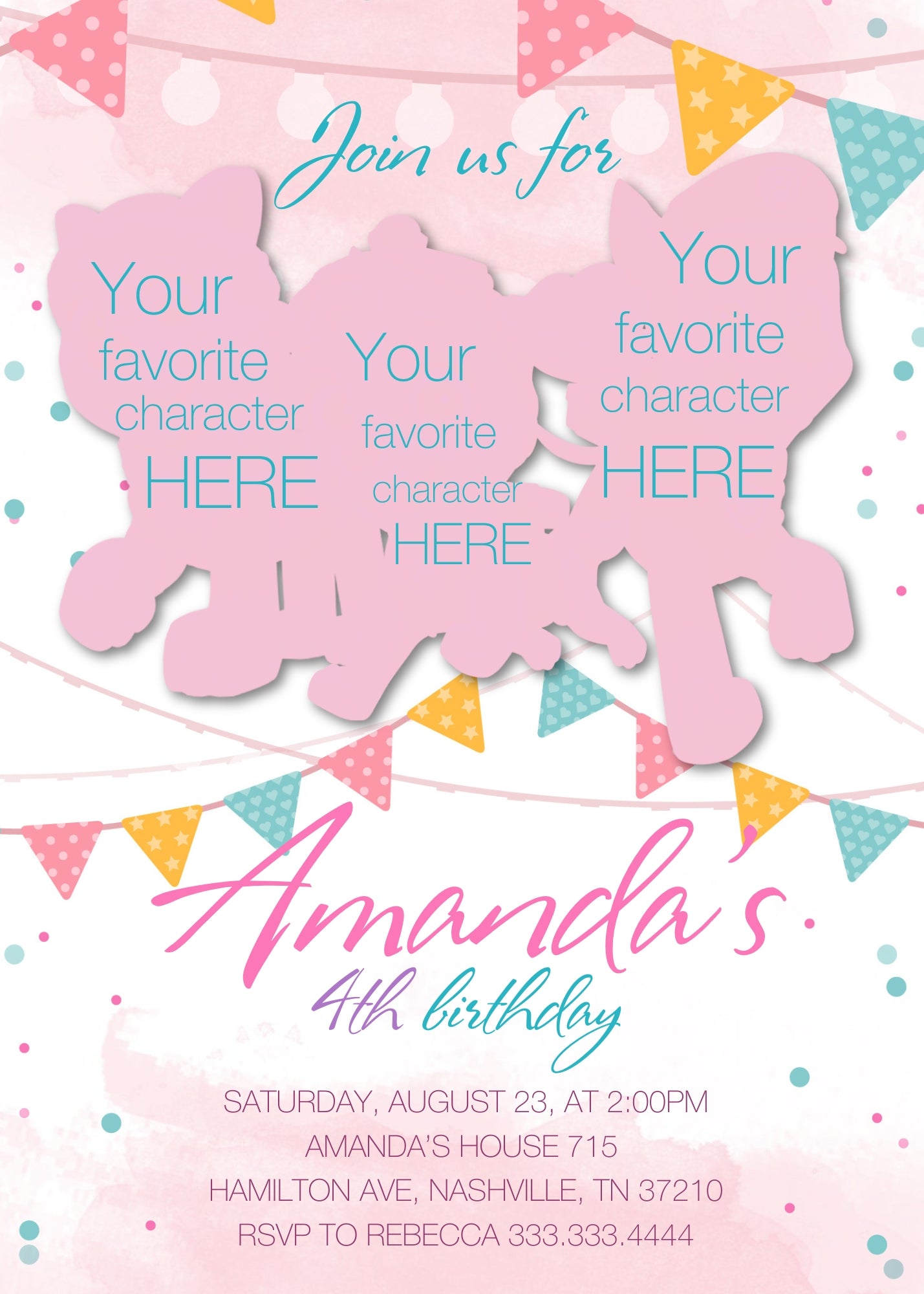 PAW Patrol customizable invitation template | Share or Print | UT192