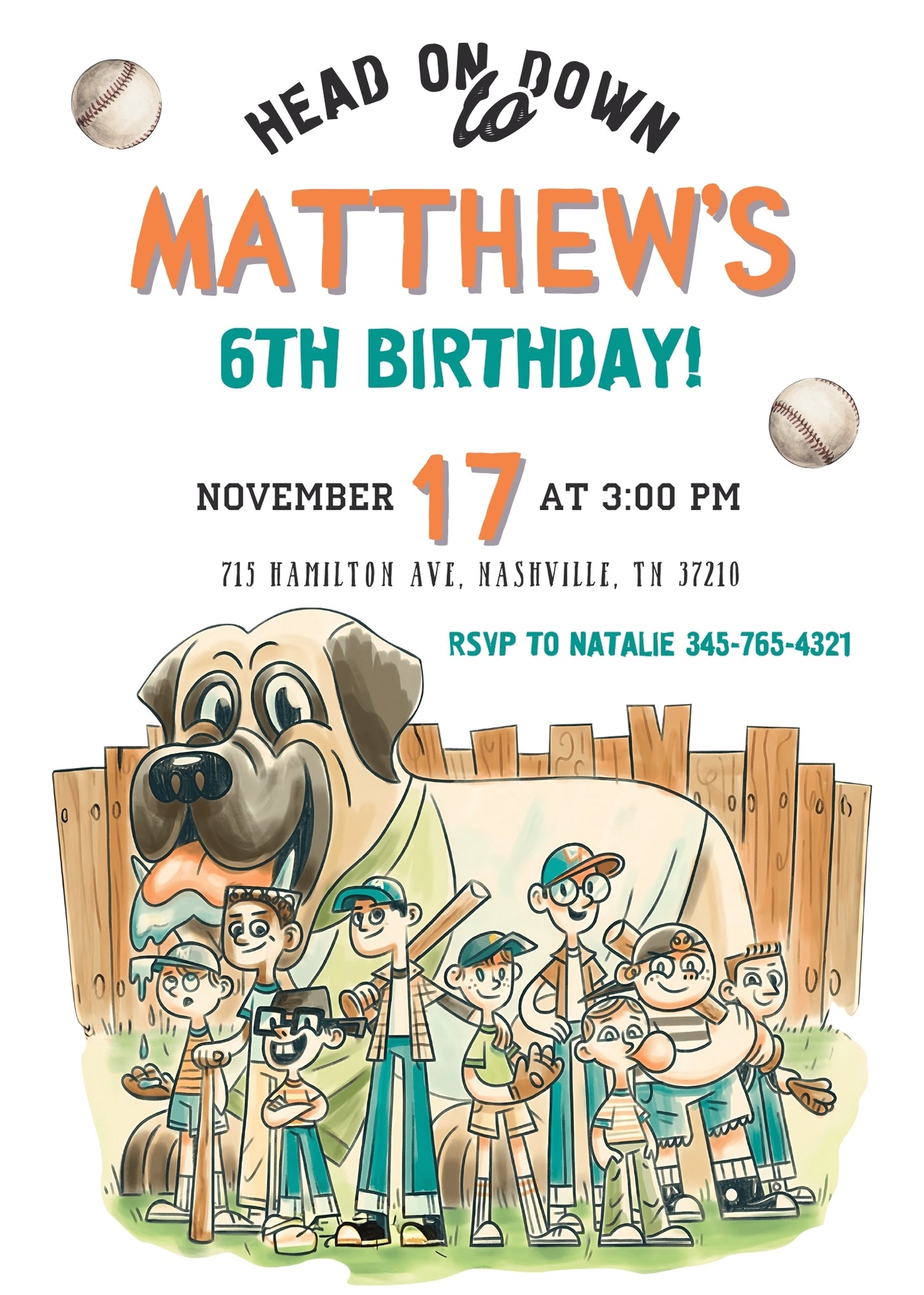 Baseball MLB Sport customizable invitation template | Share or Print | CT077