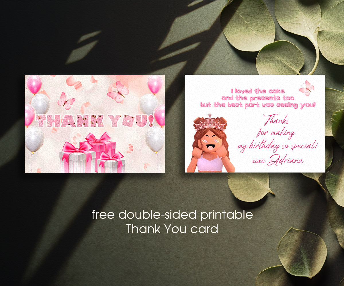 Roblox Gamer customizable invitation template | Share or Print | NI199