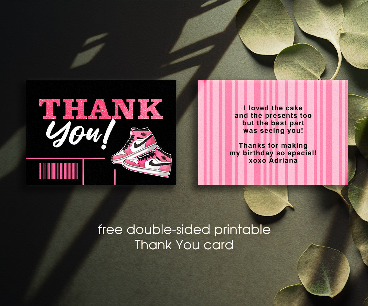 Sneaker Ball Air Jordan Nike customizable invitation template | Share or Print | MH256