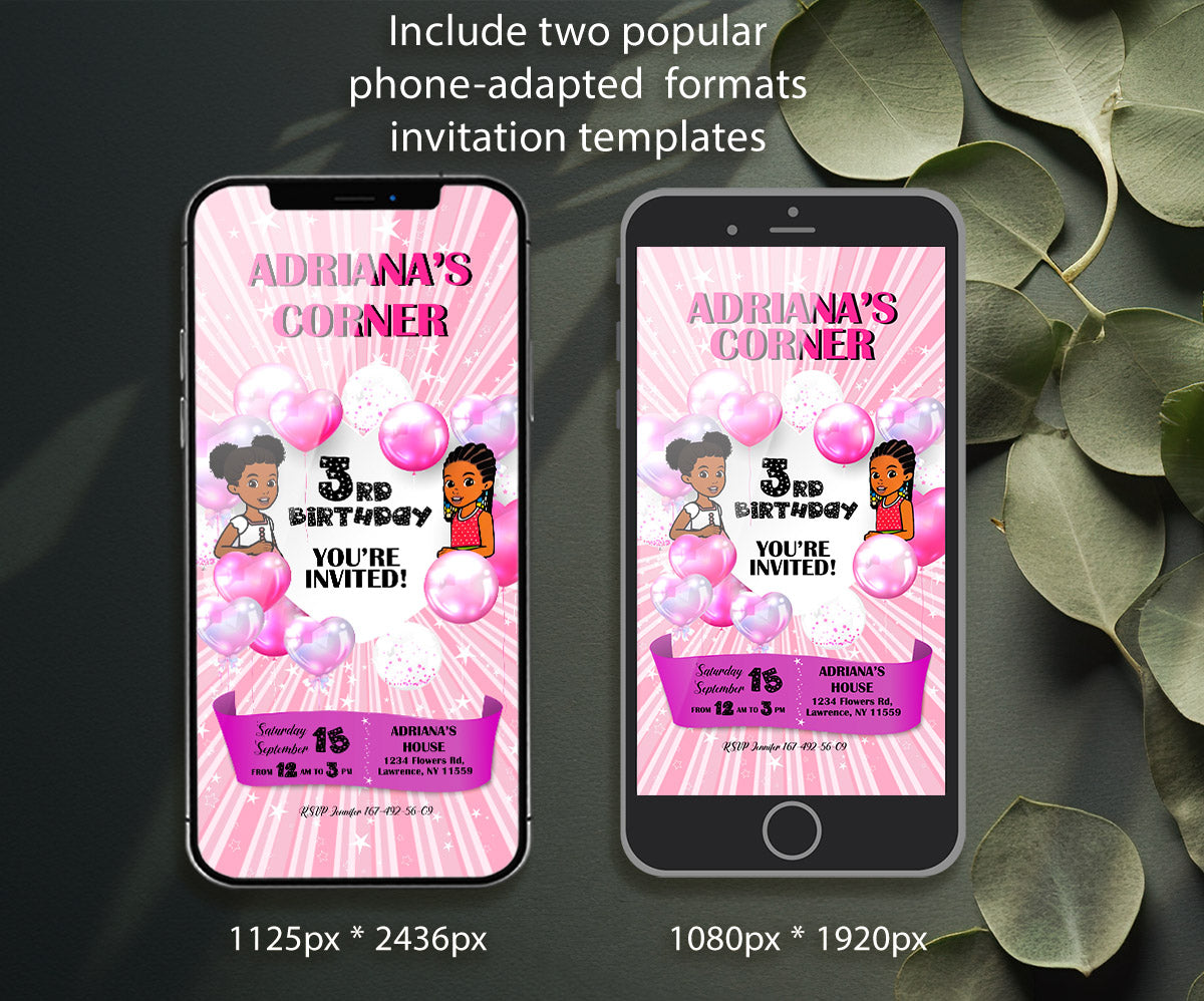 Gracie's Corner Music customizable invitation template | Share or Print | girl | HT964