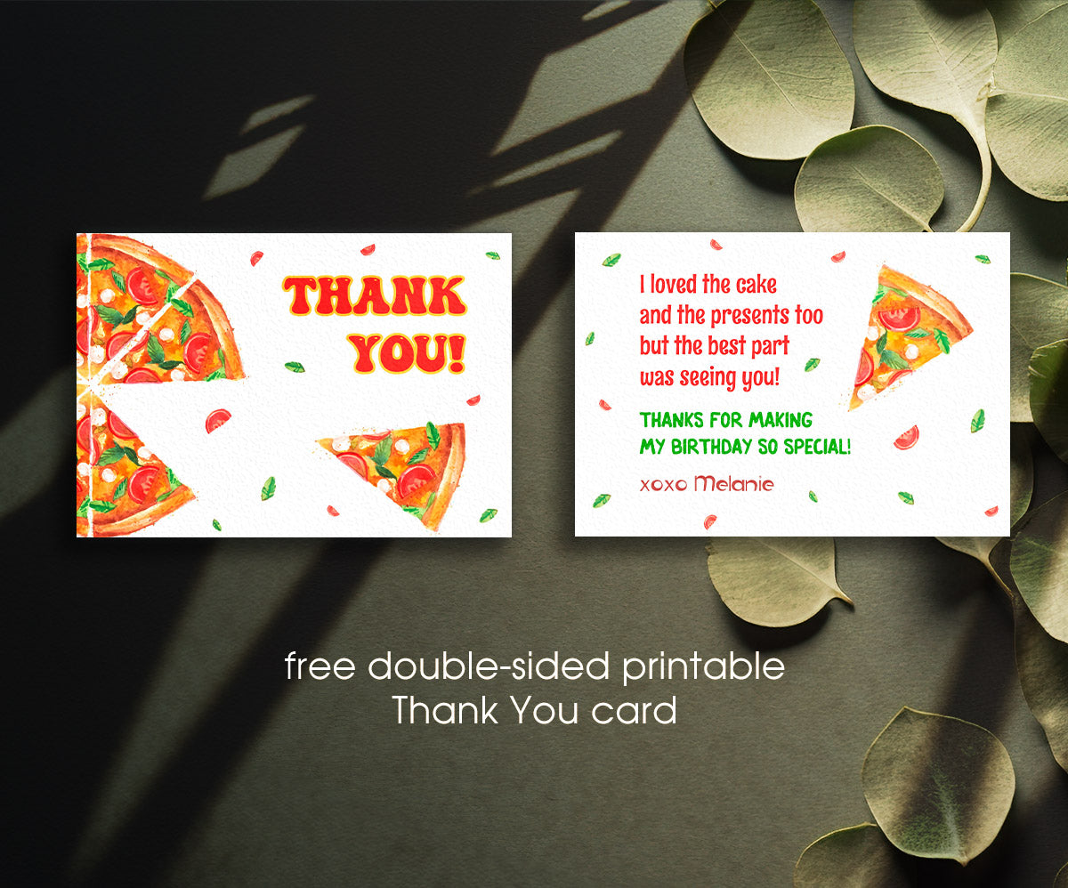 Pizza Party customizable invitation template | Share or Print | RH149