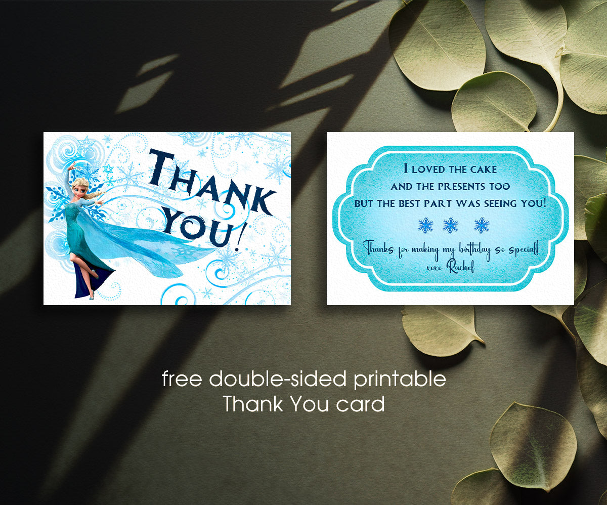 Frozen Elsa customizable invitation template | Share or Print | girl | GR335