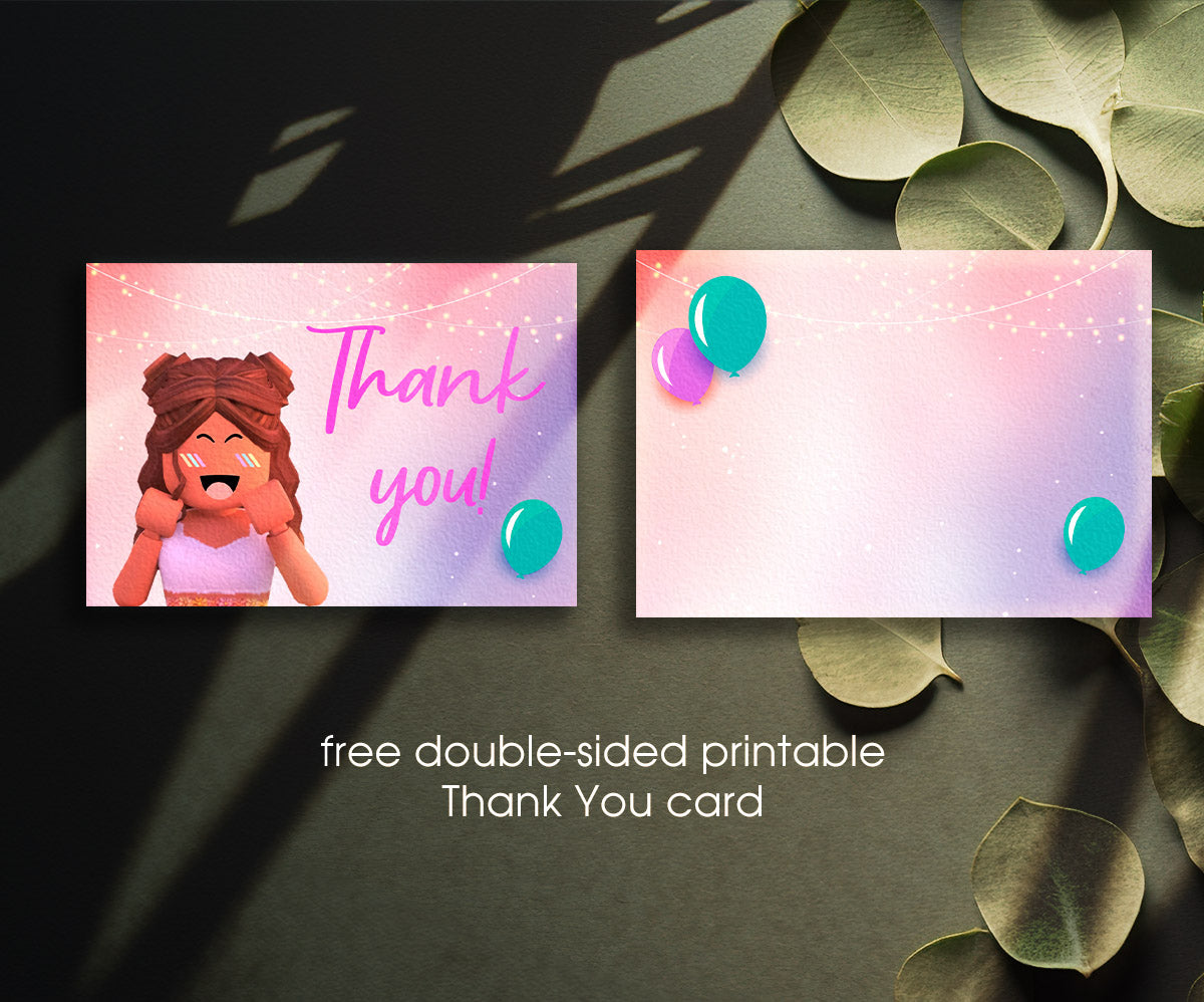 Roblox Gamer customizable invitation template | Share or Print | CN946