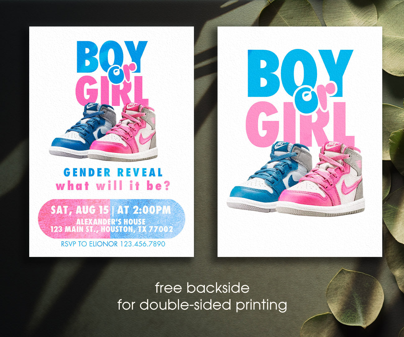 Sneaker Ball Air Jordan Nike customizable invitation template | Share or Print | ZY835