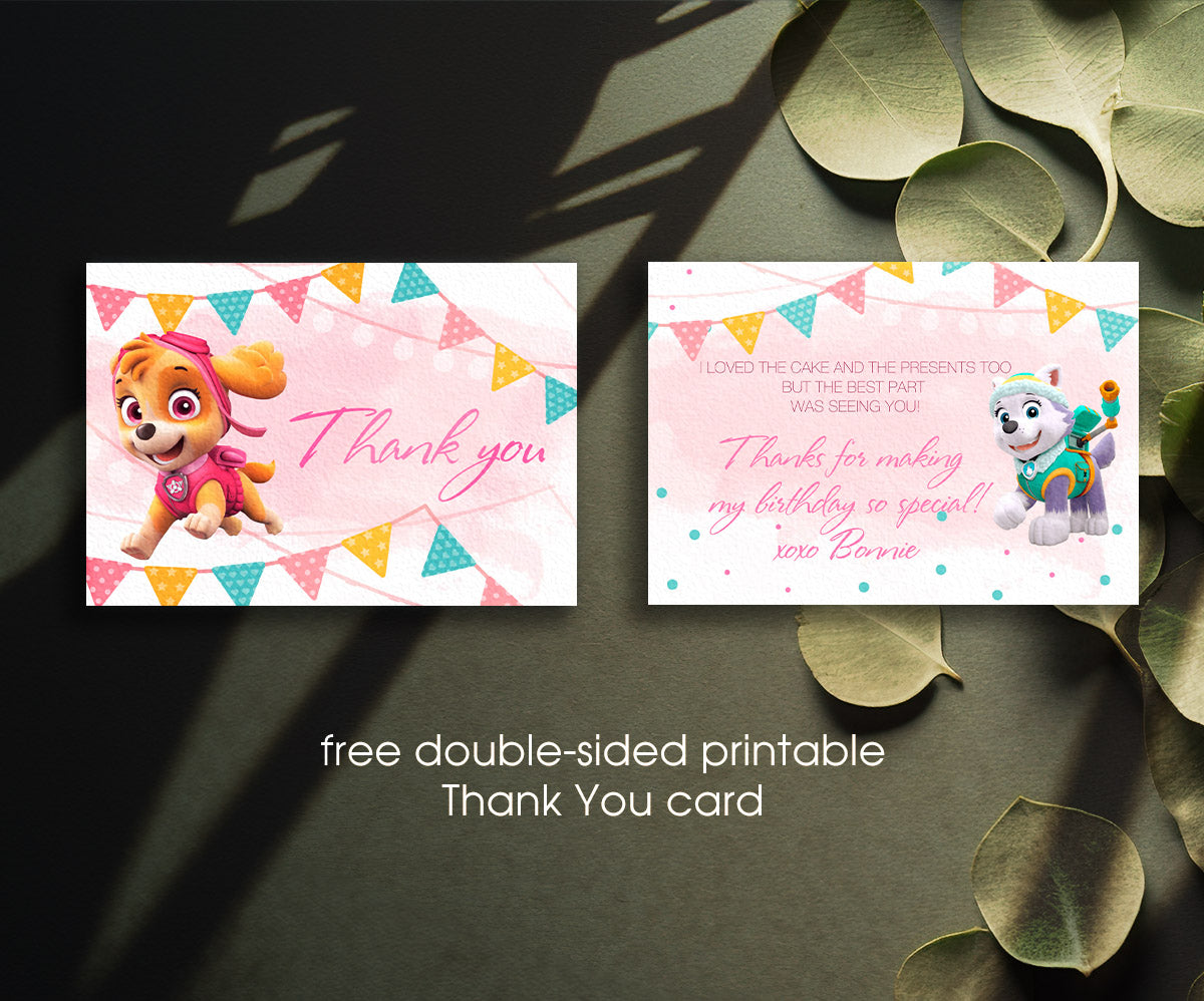 PAW Patrol customizable invitation template | Share or Print | WV997