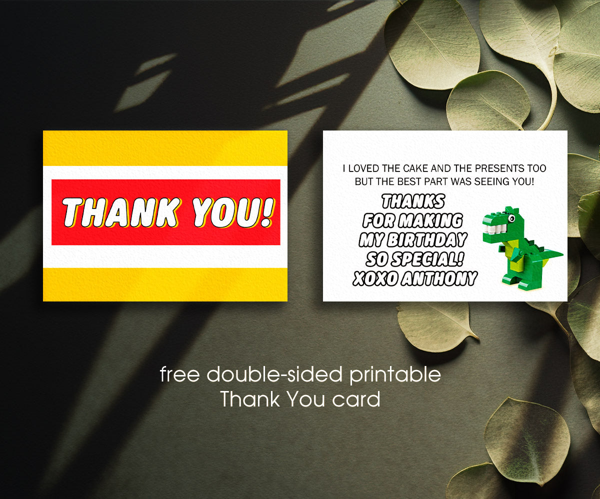 Lego Minifigures customizable invitation template | Share or Print | XA763