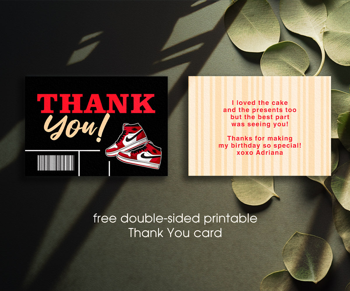Sneaker Ball Air Jordan Nike customizable invitation template | Share or Print | TX641