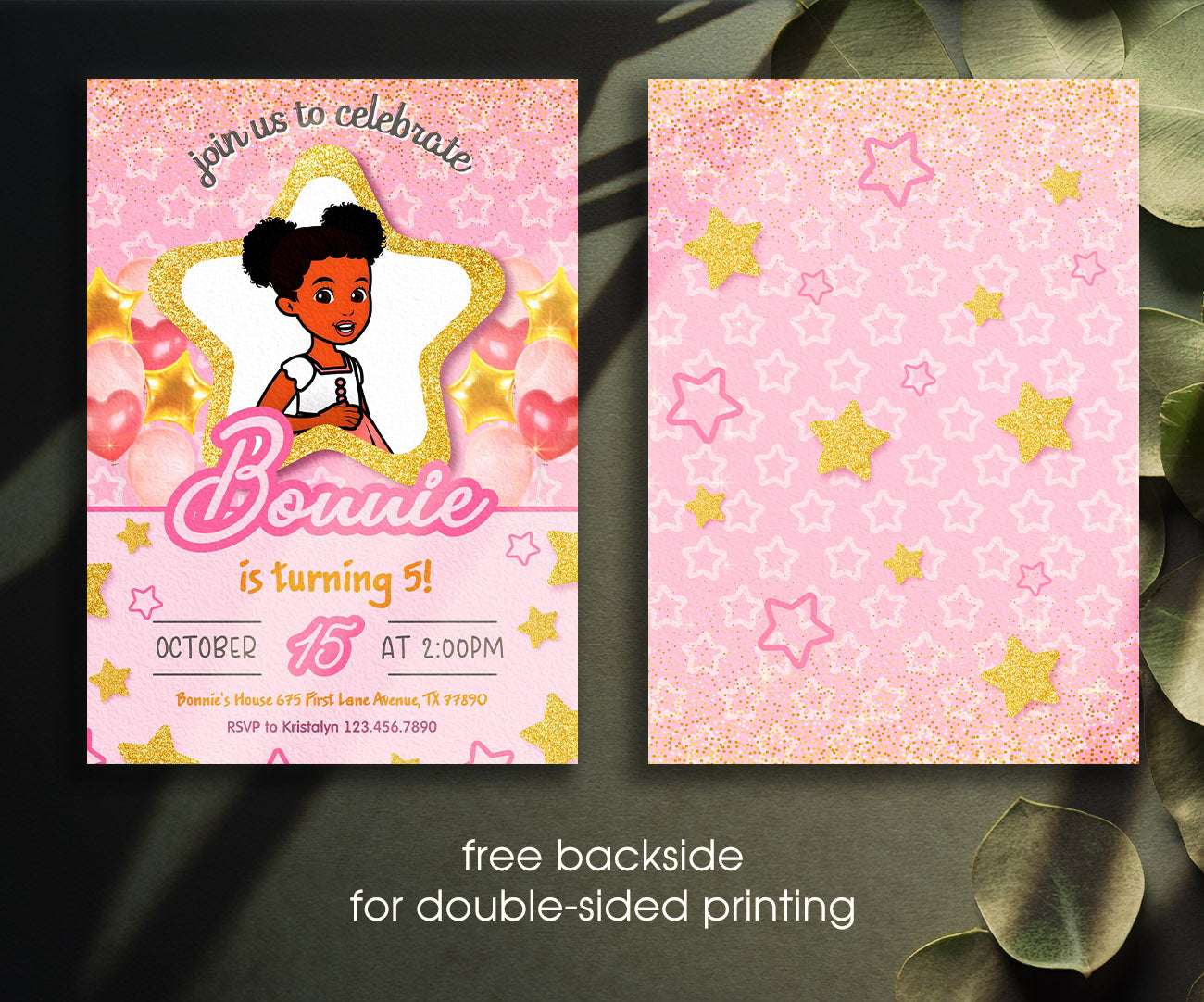 Gracie's Corner Music customizable invitation template | Share or Print | girl | PR713