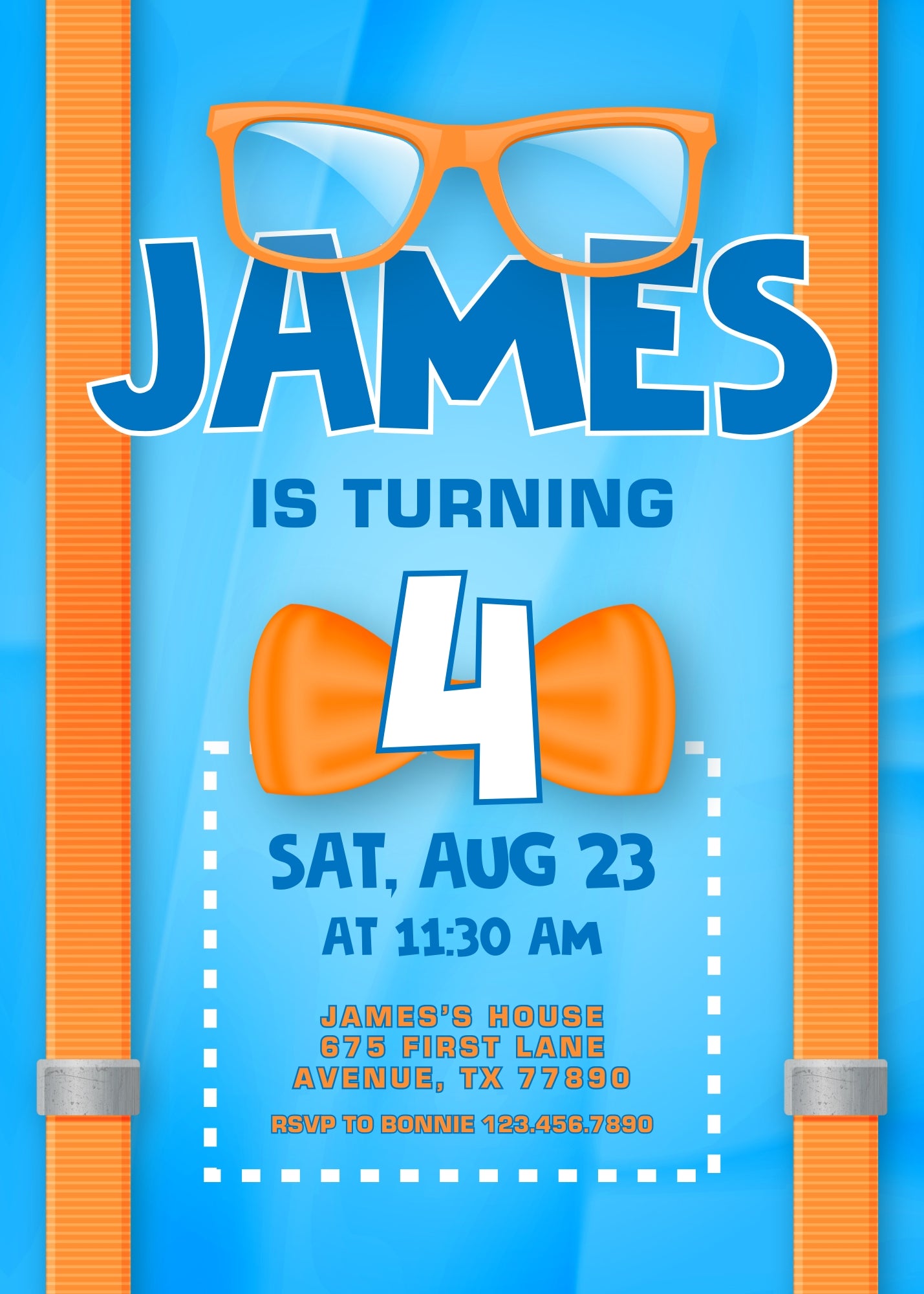 Blippi customizable invitation template | Share or Print | SO460