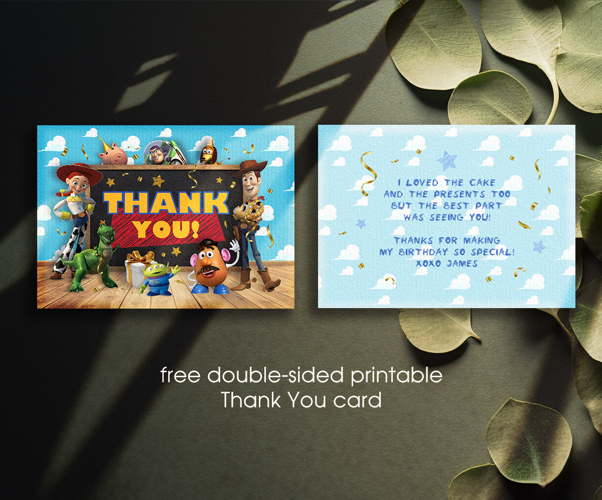 Toy Story Woody customizable invitation template | Share or Print | PE460