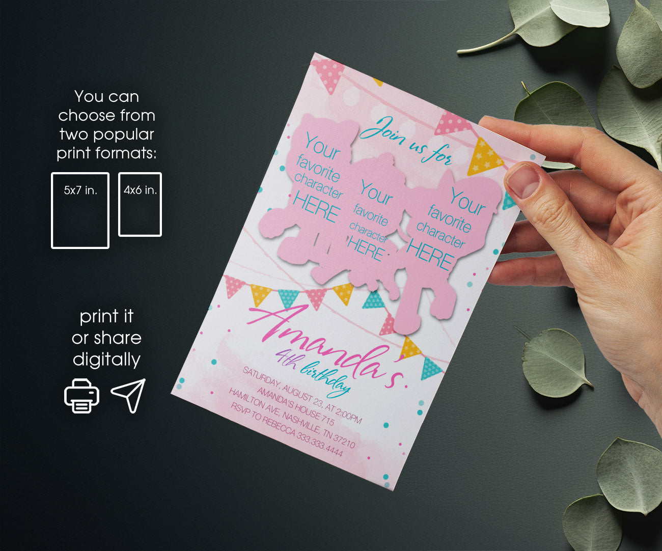 PAW Patrol customizable invitation template | Share or Print | UT192