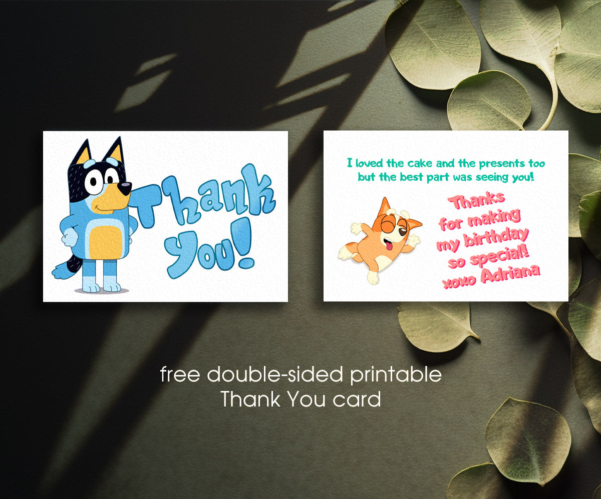 Bluey Bingo customizable invitation template | Share or Print | AB542