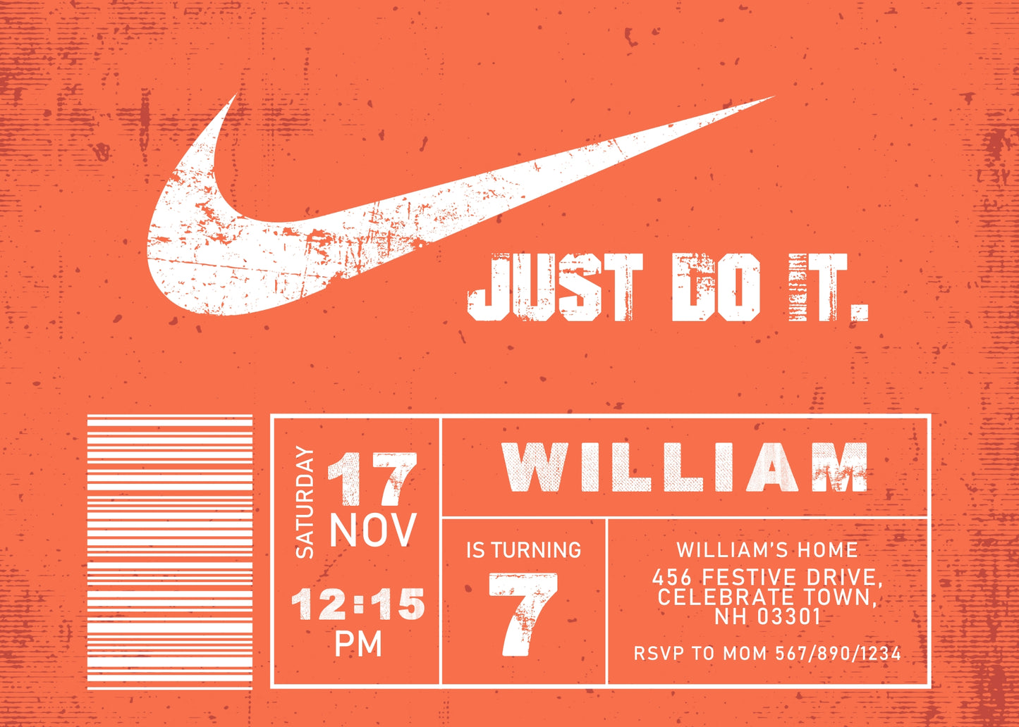 Sneaker Ball Air Jordan Nike customizable invitation template | Share or Print | NI725