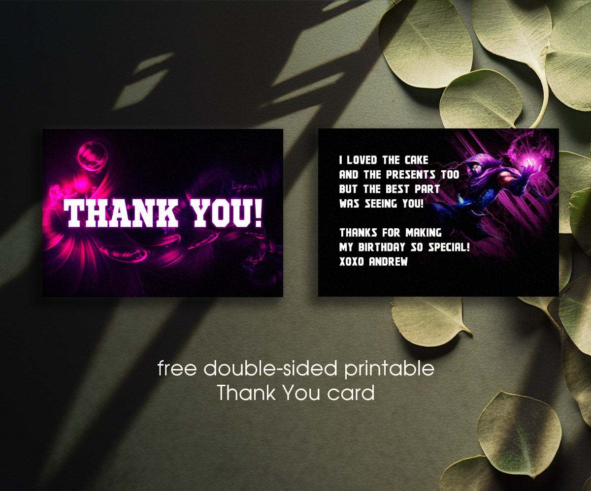 Fortnite Gamer customizable invitation template | Share or Print | boy | VG276
