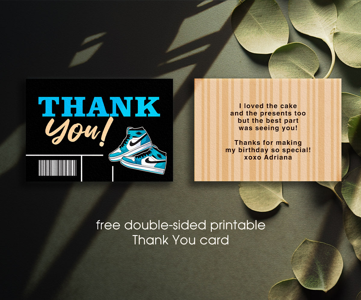 Sneaker Ball Air Jordan Nike customizable invitation template | Share or Print | XN331