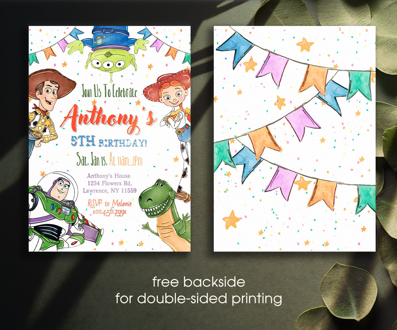 Toy Story Woody customizable invitation template | Share or Print | VI810