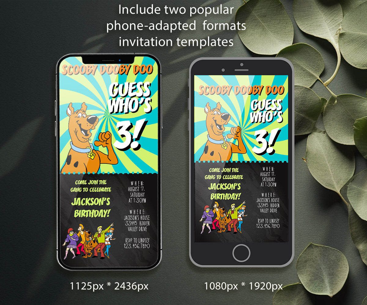 Scooby-Doo customizable invitation template | Share or Print | RK697