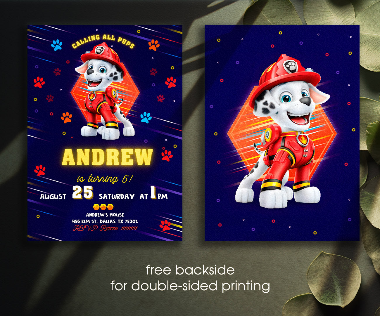 PAW Patrol customizable invitation template | Share or Print | WG207