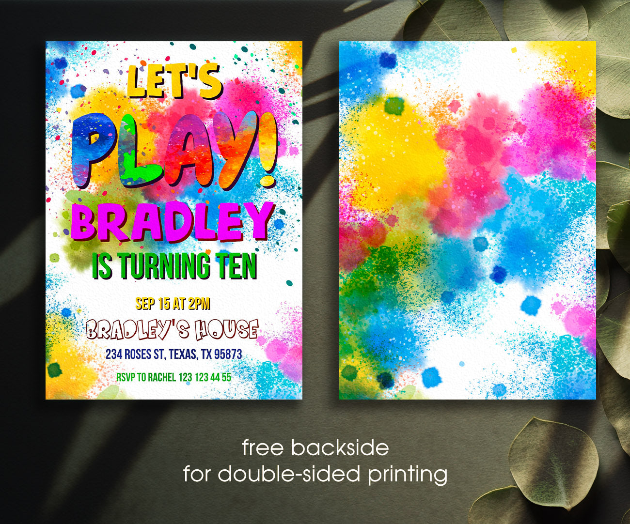 Play Party Gamer customizable invitation template | Share or Print | HO852