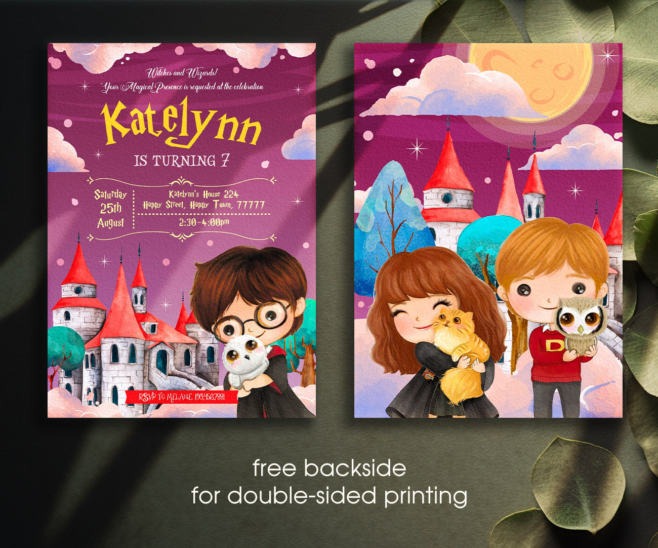 Harry Potter customizable invitation template | Share or Print | HO567