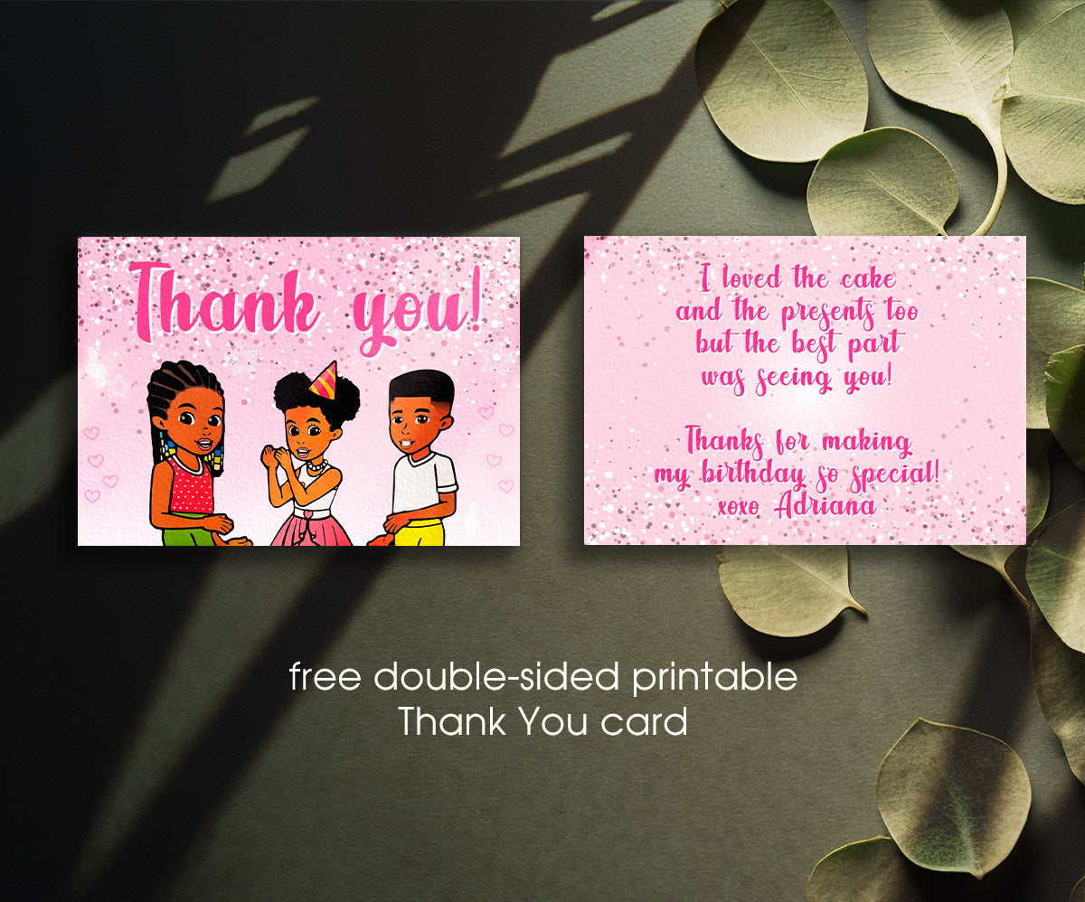 Gracie's Corner Music customizable invitation template | Share or Print | girl | FN430
