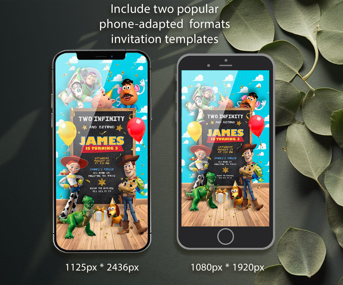 Toy Story Woody customizable invitation template | Share or Print | PE460