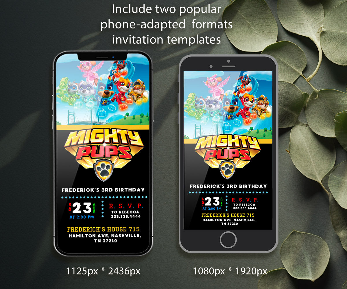 PAW Patrol customizable invitation template | Share or Print | RJ280