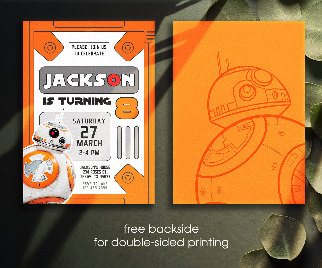 Star Wars Darth Vader customizable invitation template | Share or Print | boy | IK688