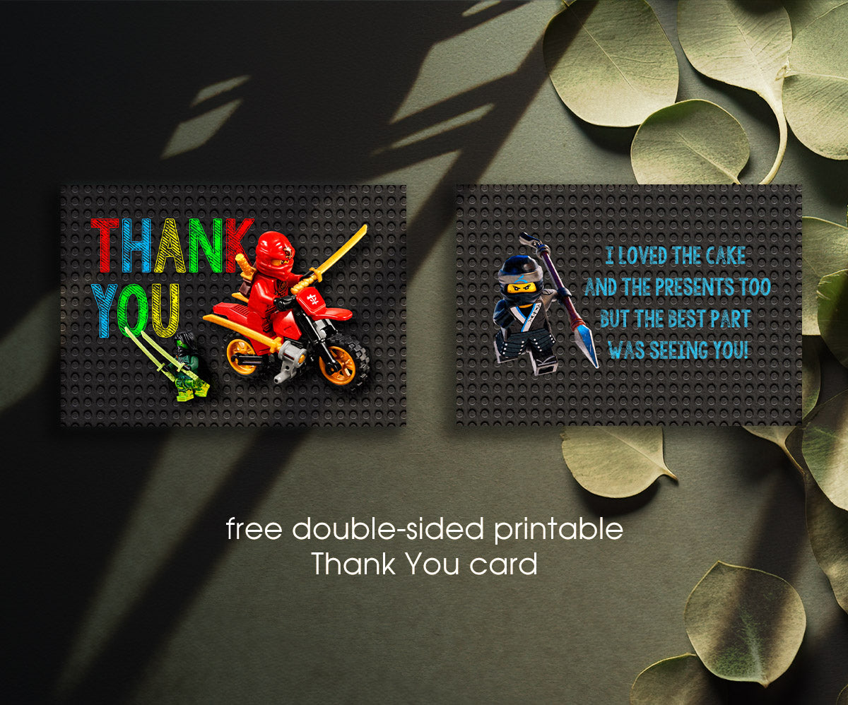 Lego Minifigures customizable invitation template | Share or Print | OF228