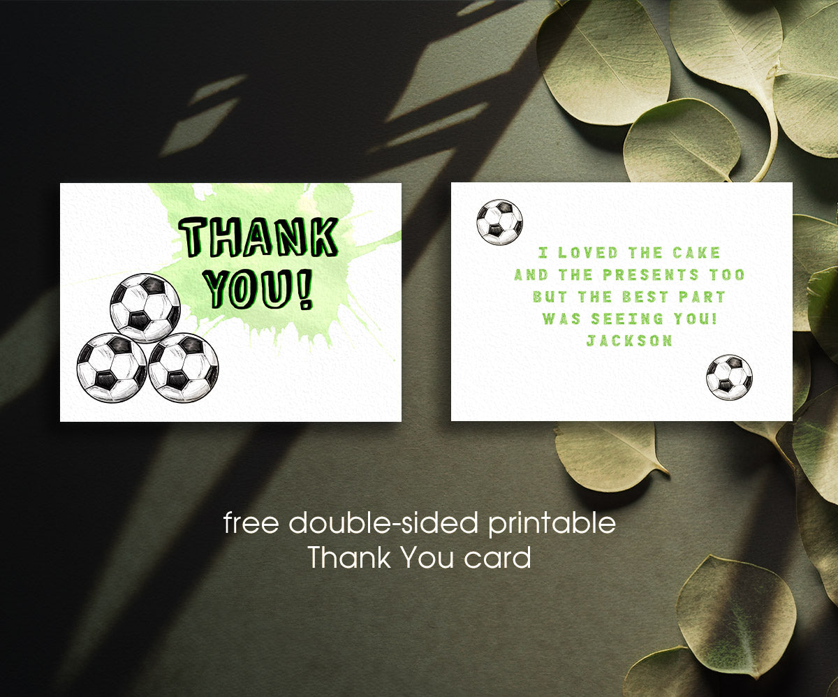 Soccer Champion League FC customizable invitation template | Share or Print | boy | MR970