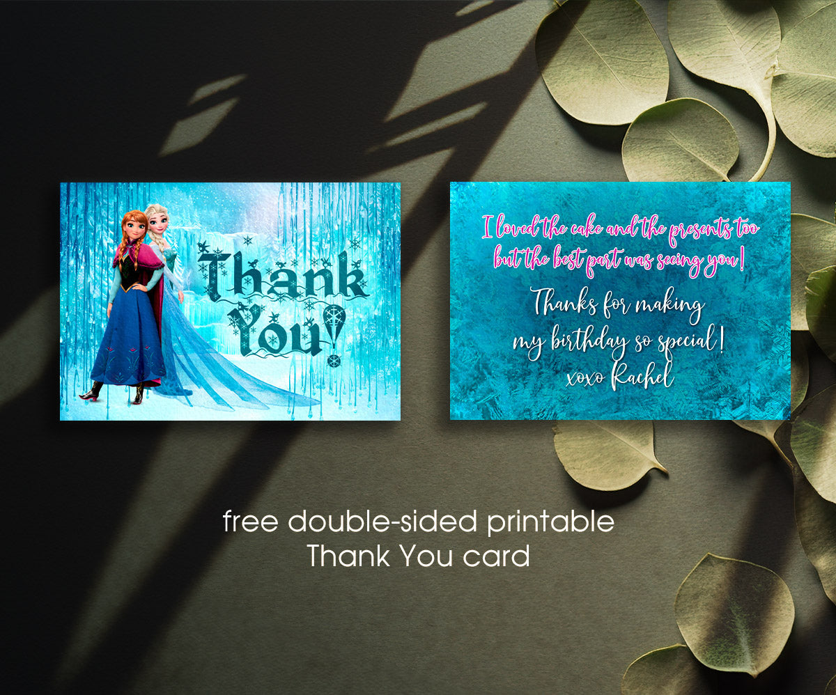 Frozen Elsa customizable invitation template | Share or Print | girl | GT221