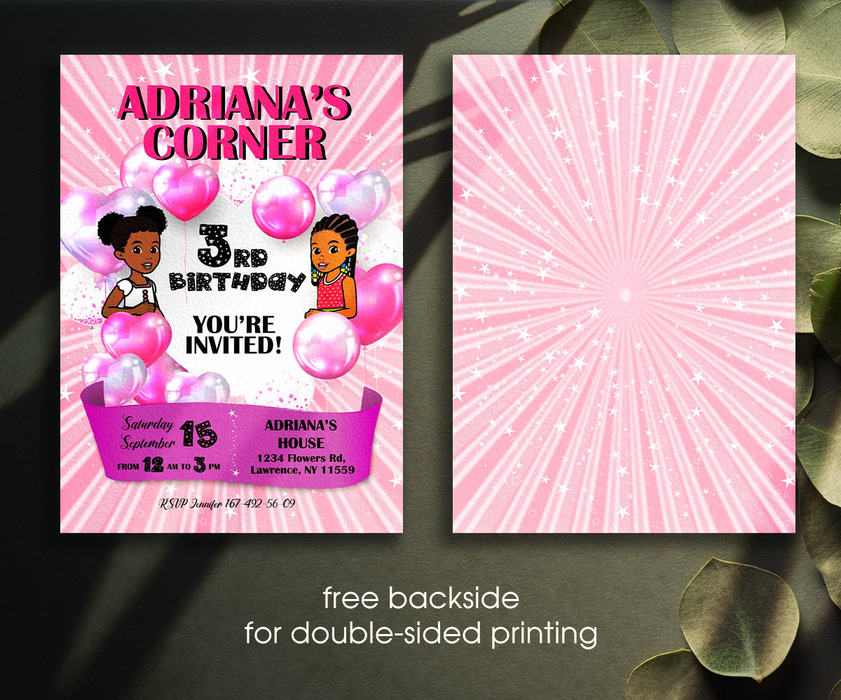 Gracie's Corner Music customizable invitation template | Share or Print | girl | HT964