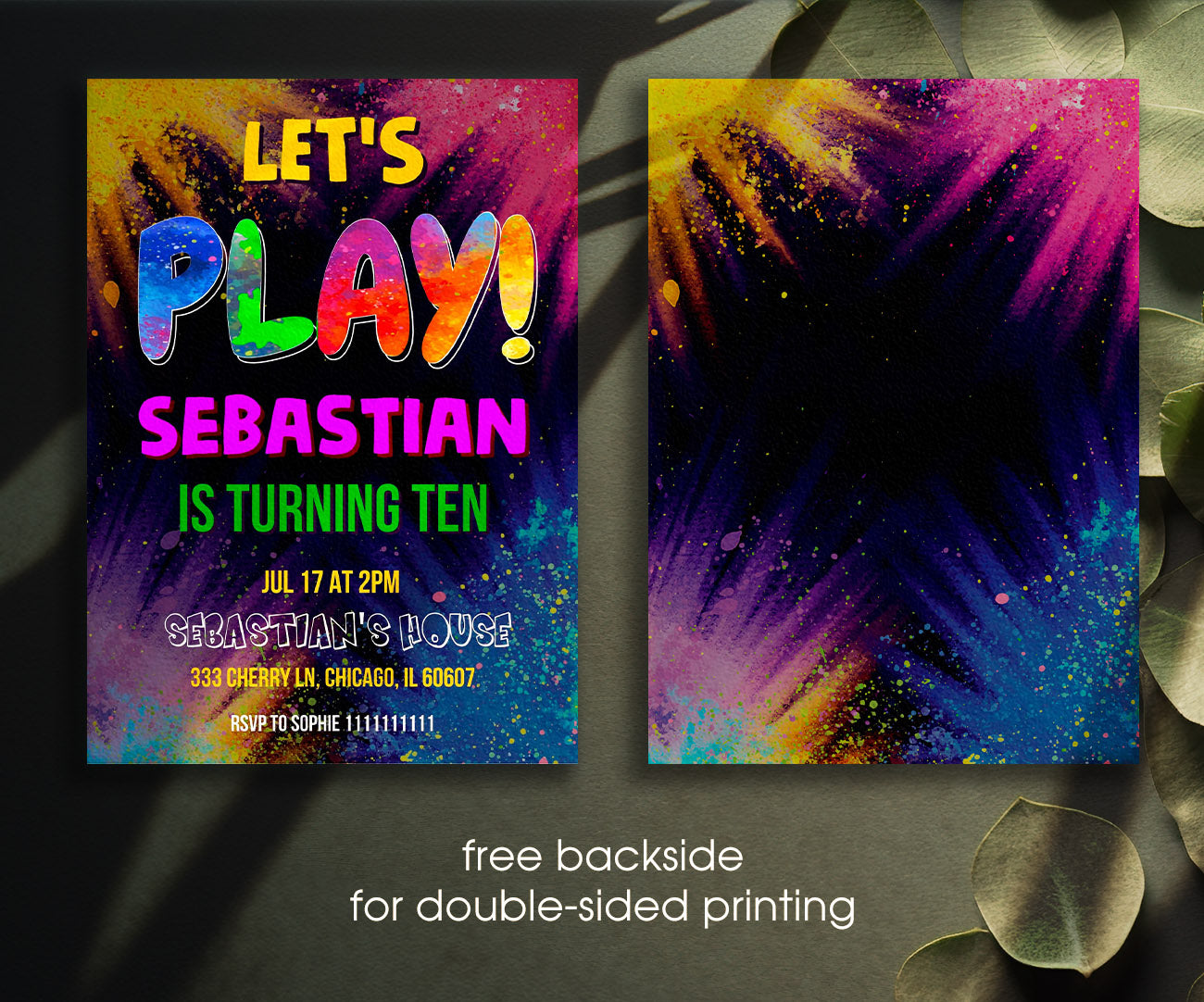 Play Party Gamer customizable invitation template | Share or Print | YC918