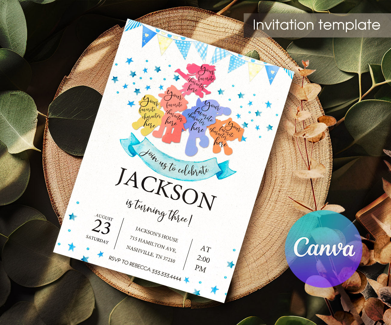 PAW Patrol customizable invitation template | Share or Print | HY800