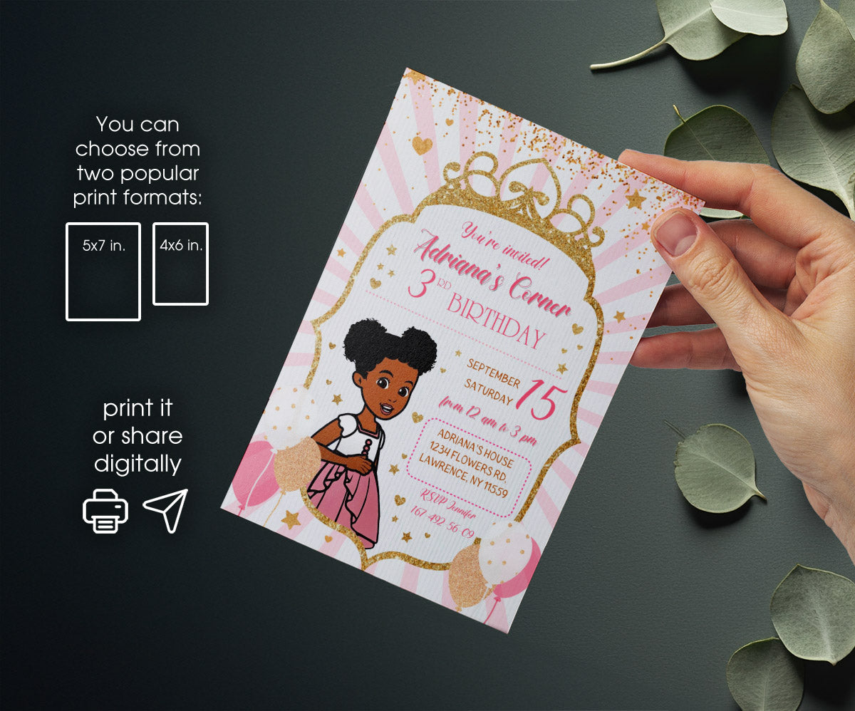 Gracie's Corner Music customizable invitation template | Share or Print | girl | ZK063