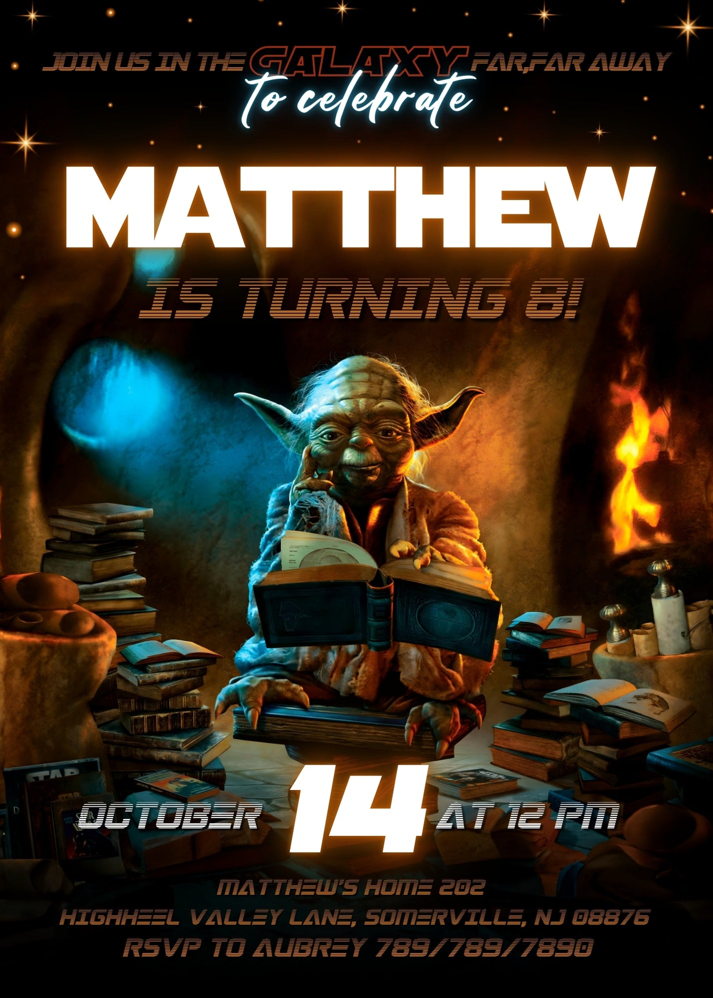 Star Wars Darth Vader customizable invitation template | Share or Print | boy | RV387