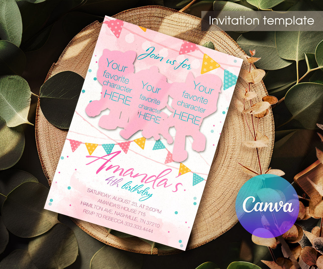 PAW Patrol customizable invitation template | Share or Print | UT192