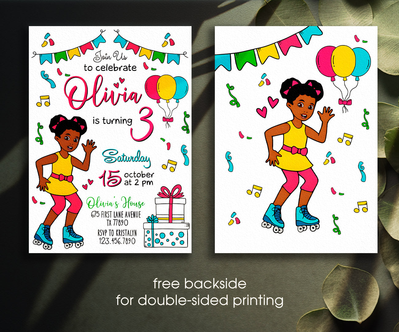 Gracie's Corner Music customizable invitation template | Share or Print | girl | IJ730