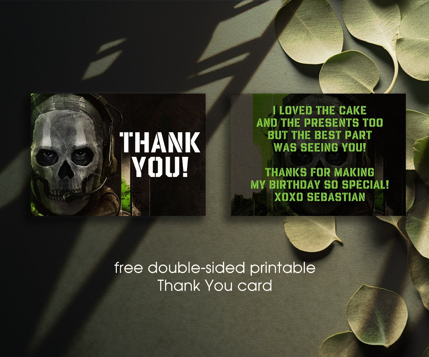 Call of duty | customizable invite template | instant download | Share or Print | RM350