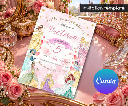 Disney Princess Invitation mockup